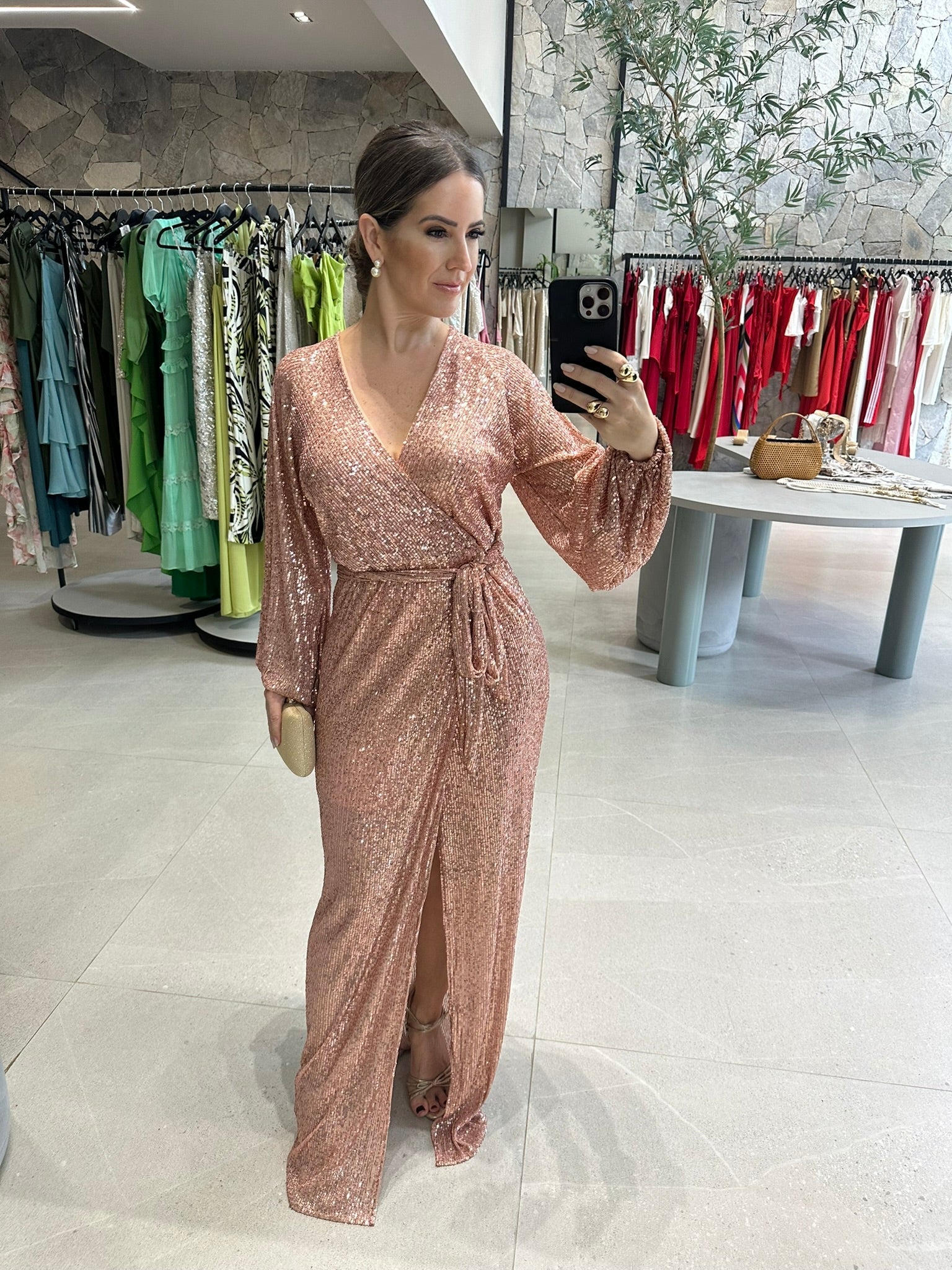 Vestido Paetês